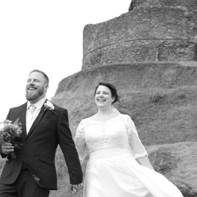 Launceston Castle, Town Hall, Cornwall. Flowers by Donna Cornish. Dress from Lowen Bridal. Eagle House Hotel. August.